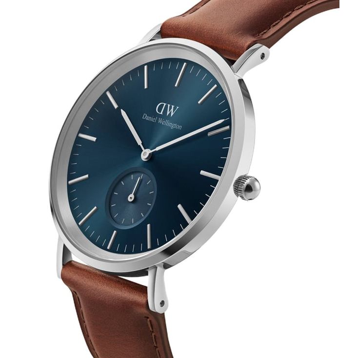 Classic Men Blue Round Dial Analog Watch - DW00100709K