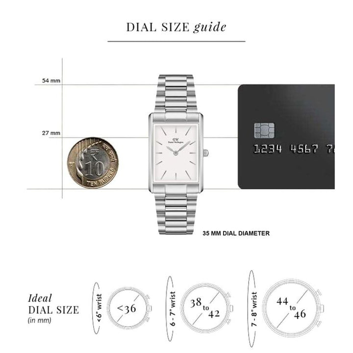 Bound Men White Rectangle Dial Analog Watch - DW00100701K