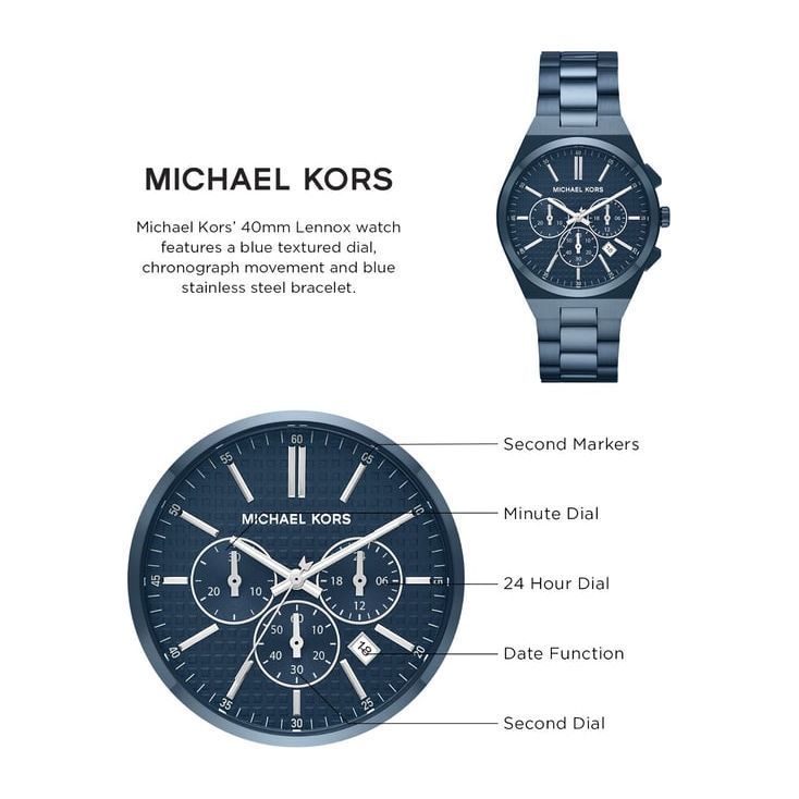 MICHAEL KORS Lennox Chronograph Watch for Men MK9147