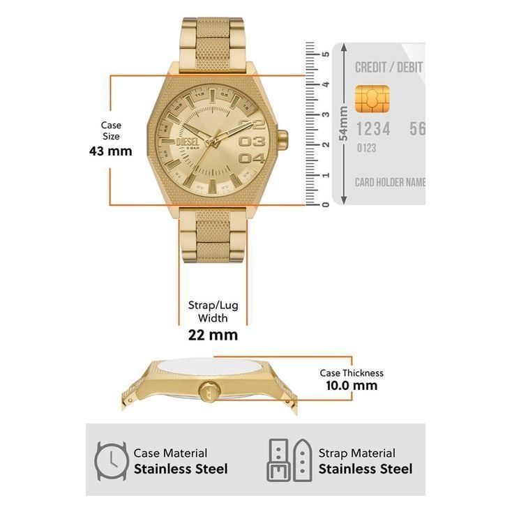Diesel Scraper Analog Watch for Men DZ2173