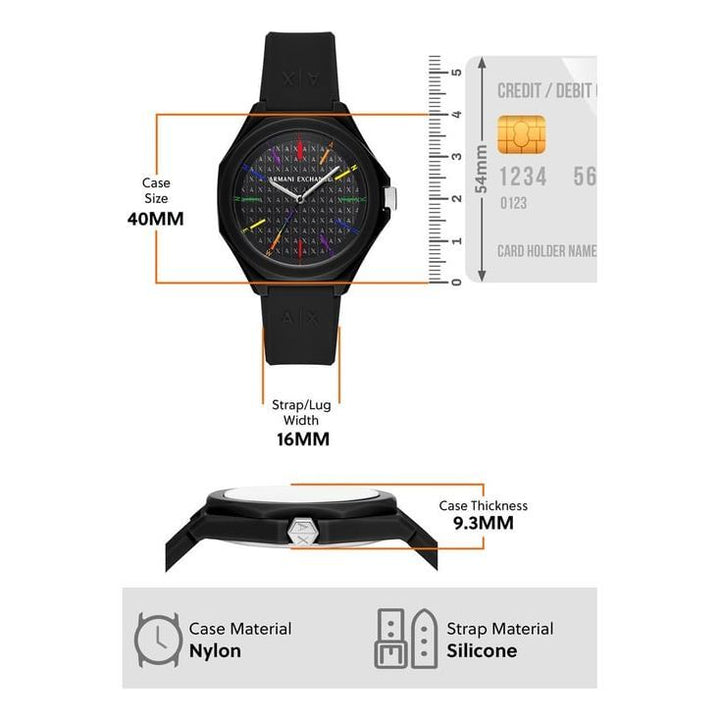 Armani Exchange AX7158SET Andrea Analog Watch for Women with Bracelet