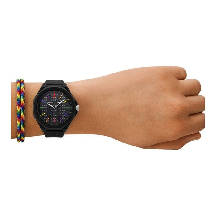 Armani Exchange AX7158SET Andrea Analog Watch for Women with Bracelet