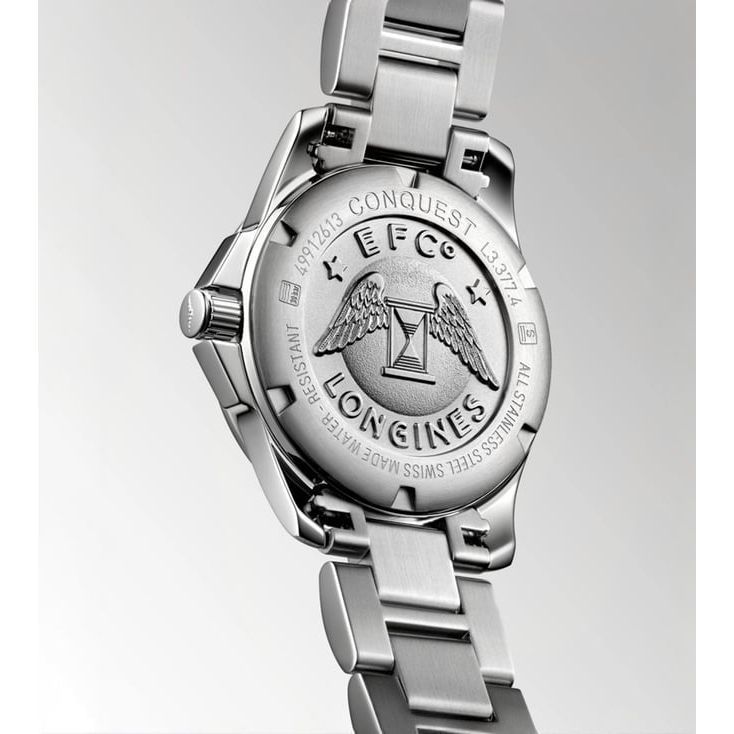 LONGINES L3.377.4.57.6 Conquest Analog Watch for Women