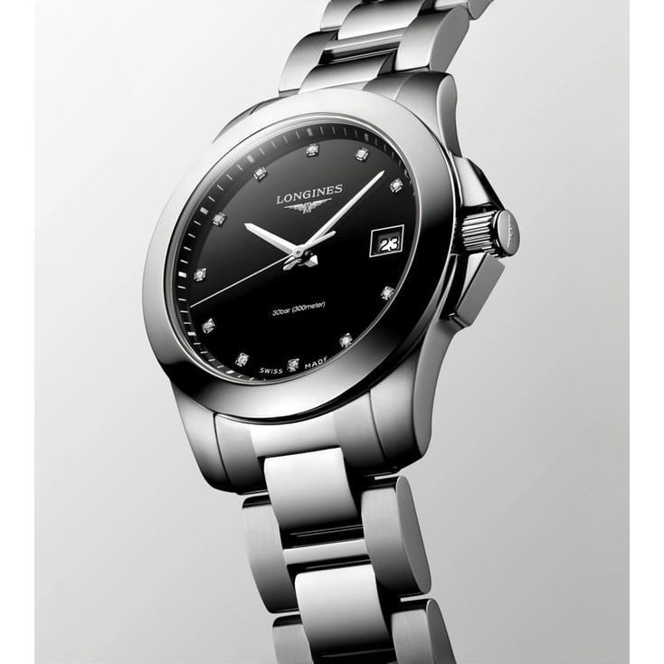 LONGINES L3.377.4.57.6 Conquest Analog Watch for Women