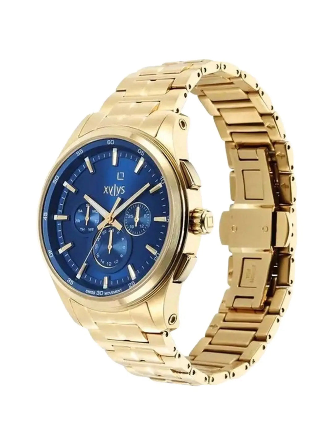 Xylys Swiss Multifunction Two Toned Stainless Steel Grey Dial Watch