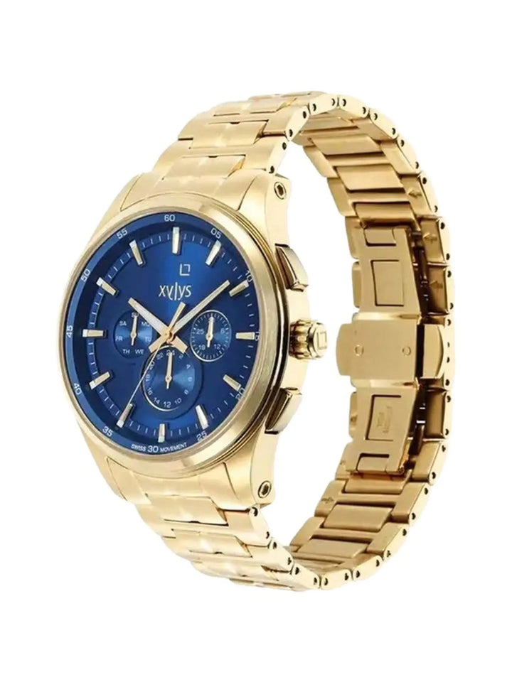 Xylys Swiss Multifunction Two Toned Stainless Steel Grey Dial Watch