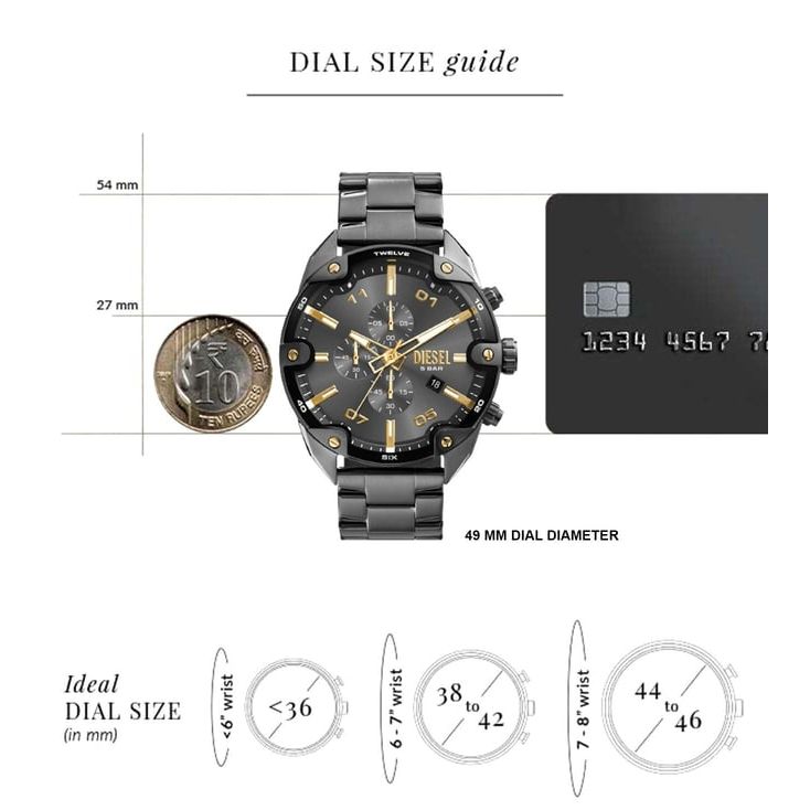 DZ4669 Spiked Chronograph Watch for Men