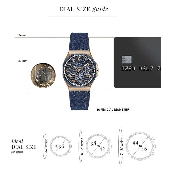 GUESS GW0753L5 Glaze Analog Watch for Women