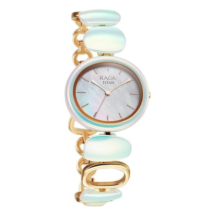 Titan 95146KD04 Ceramic s Upgrades Analog Watch for Women