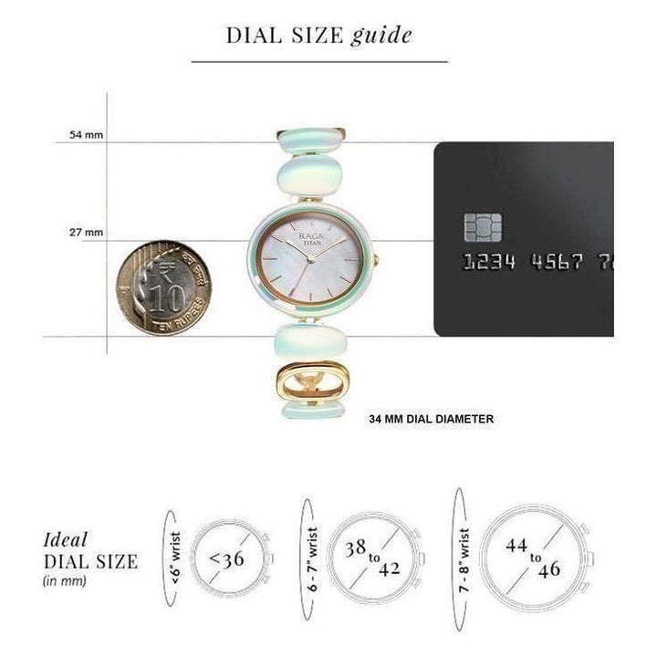 Titan 95146KD04 Ceramic s Upgrades Analog Watch for Women