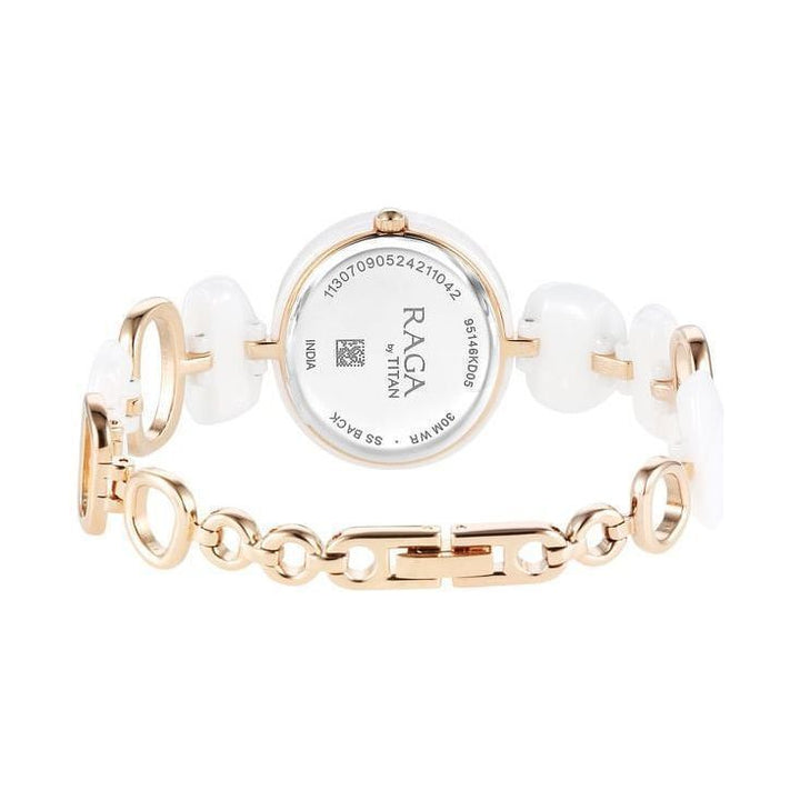 Titan 95146KD05 Ceramic s Upgrades Analog Watch for Women