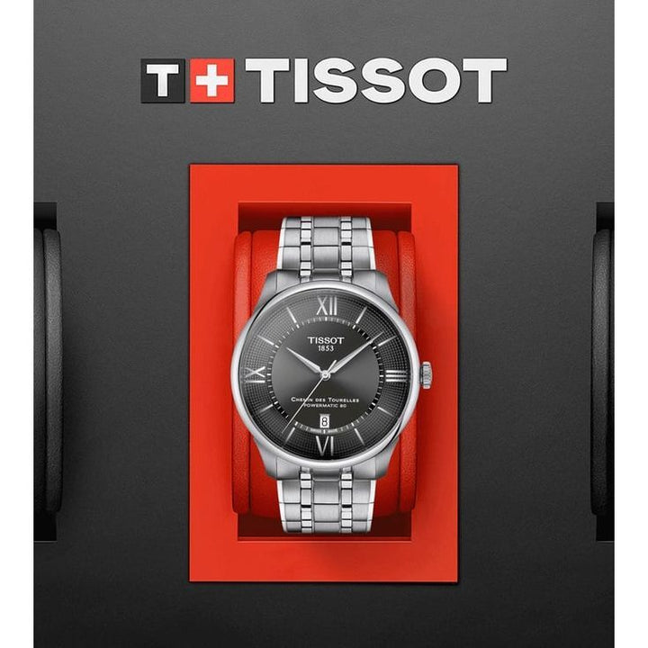 Tissot T1394071106800 T-Classic Chemin Des Tourelles Powermatic 80 Automatic Watch for Men
