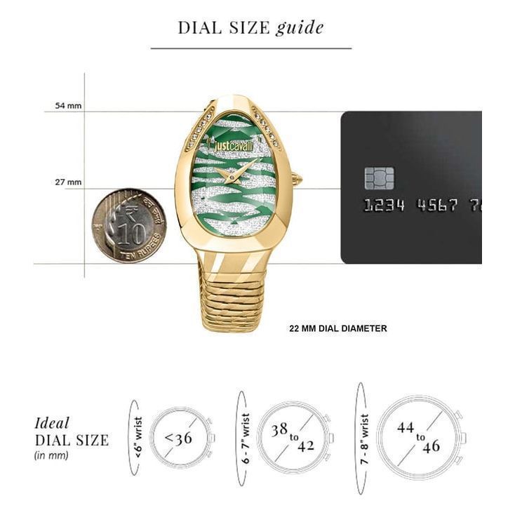 Just Cavalli JC1L225M0045 Snake Glam Evo 8 Women's Analog Watch