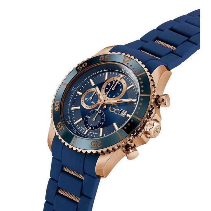Guess Collection SpeedRacer Blue Round Dial Analog Men Watch Z51001G7MF