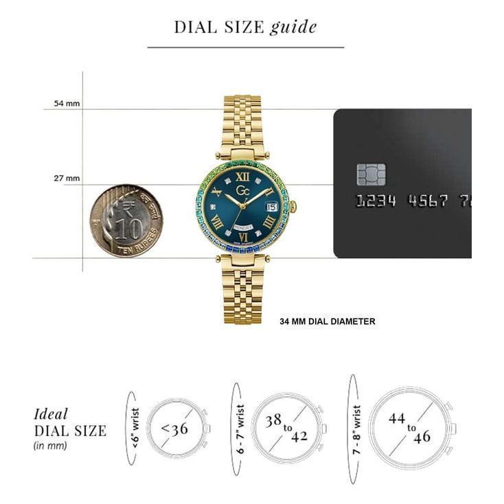 Gc Z01021L7MF Flair Crystal Analog Watch for Women