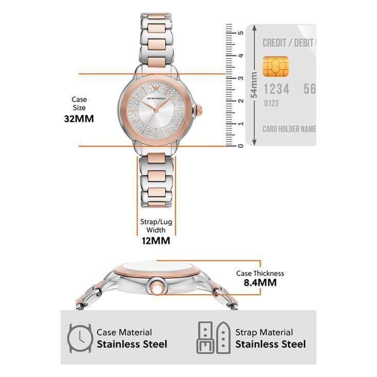 Emporio Armani AR11643 Elegant Women's Analog Watch - Style & Sophistication