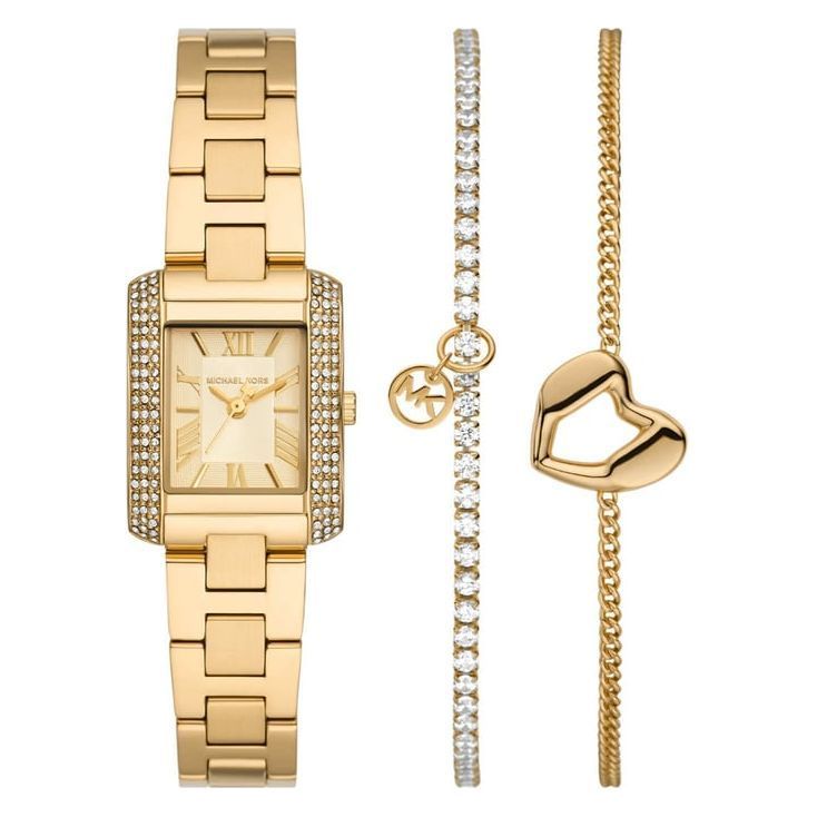 Michael Kors MK7510SET Emery Women's Analog Watch Gift Set
