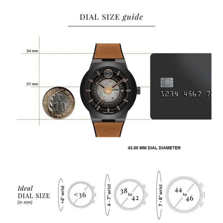 Bold Fusion Automatic Swiss Auto Transparent Round Dial Men's Watch - 3601248