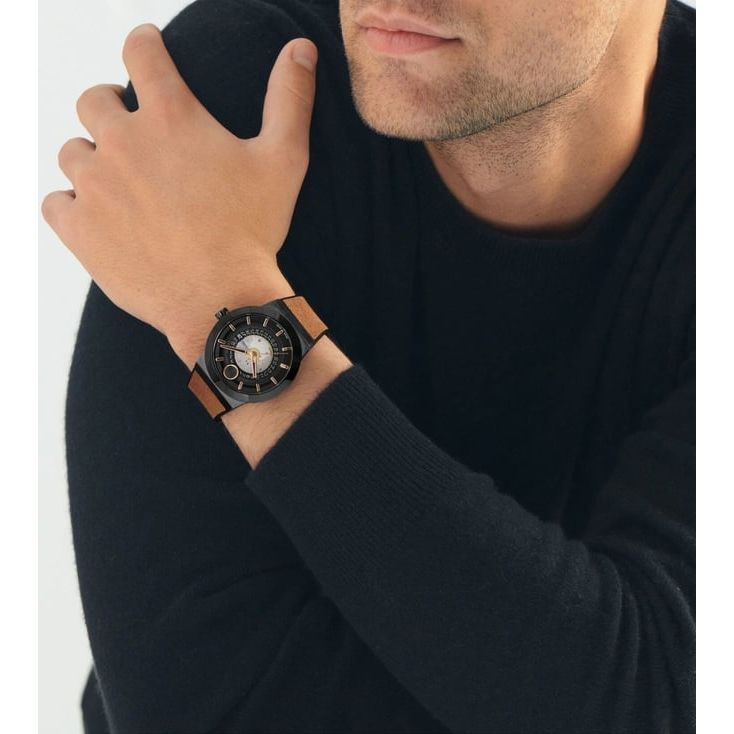 Bold Fusion Automatic Swiss Auto Transparent Round Dial Men's Watch - 3601248