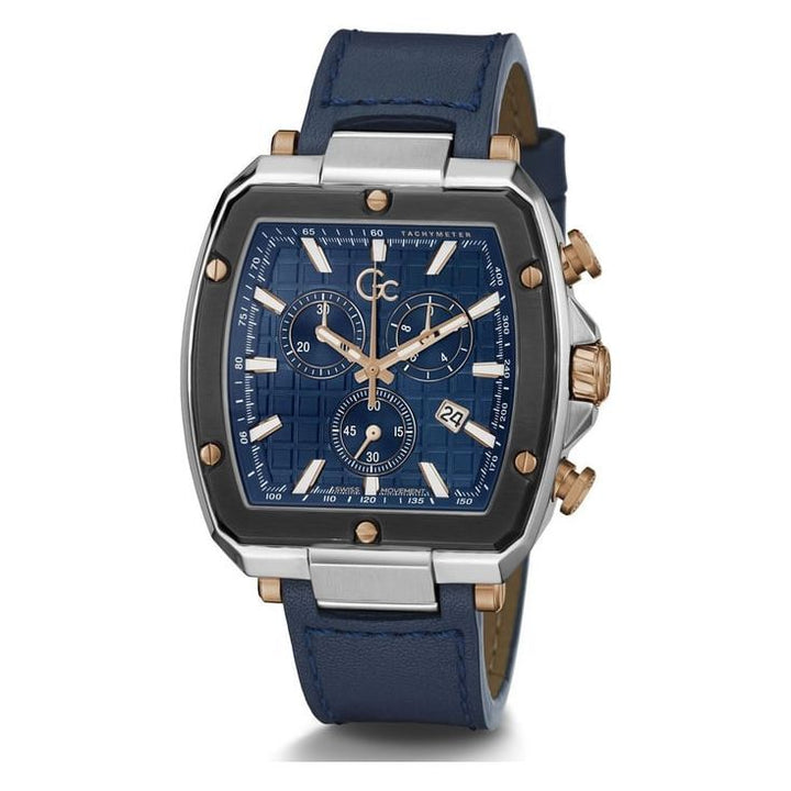 Gc Spirit Tonneau Men Quartz Chronograph Date