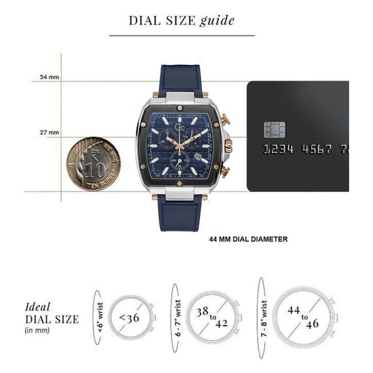 Gc Spirit Tonneau Men Quartz Chronograph Date