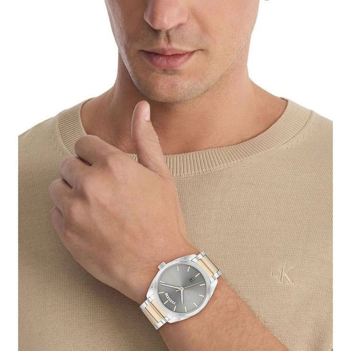 CALVIN KLEIN Men Progress Quartz Date