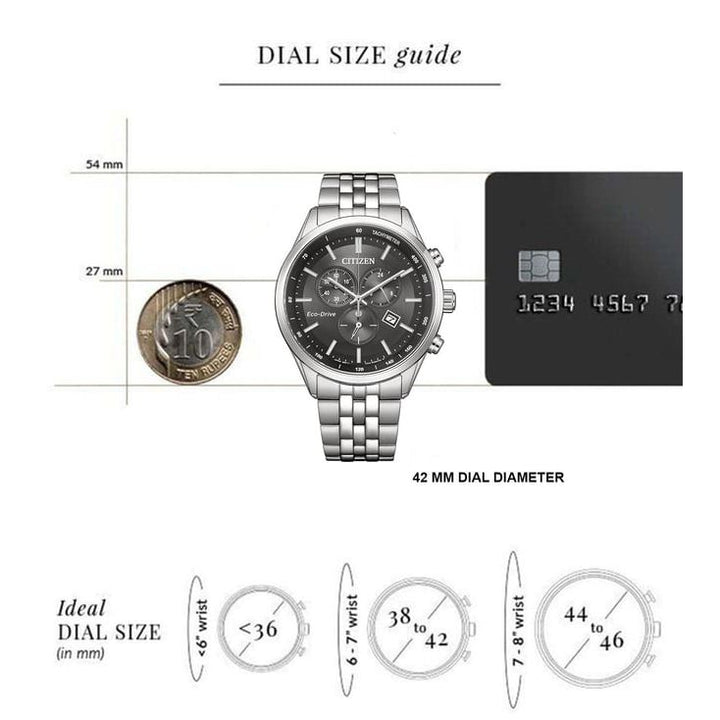 Eco-drive Chronograph Men 42 mm AT2570-56E