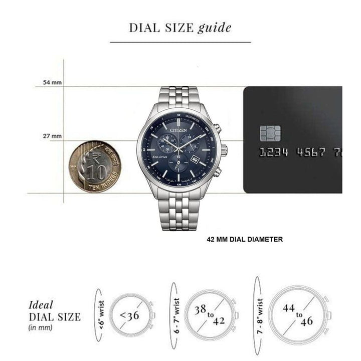 Eco-drive Chronograph Men 42 mm AT2570-56L