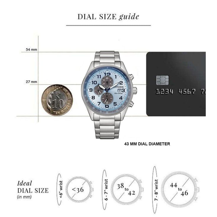 Eco-drive Chronograph Men 43 mm CA0770-72M