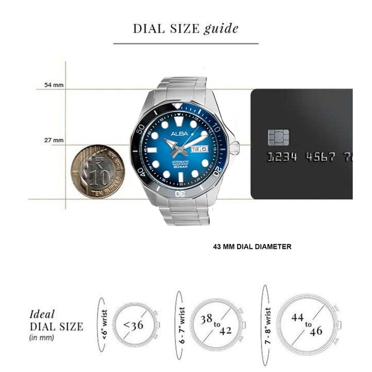 Automatic Blue Men 43mm Watch Automatic AL4543X1