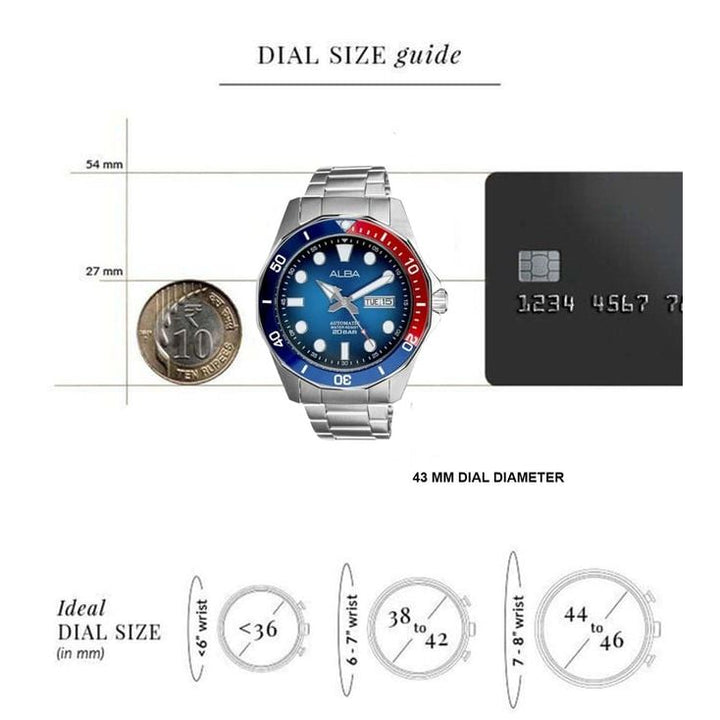 Automatic Blue Men 43mm Watch Automatic AL4541X1