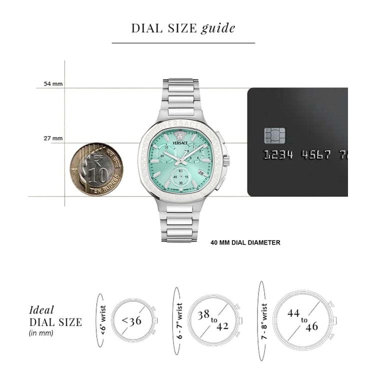 V-LADY CHR SQUARE Quartz Chronograph Unisex 40 mm VEVCA0324