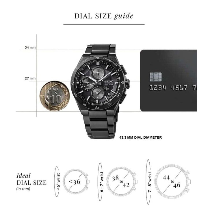 Astron GPS SOLAR Chronograph Men 43.3 mm SSH155J1