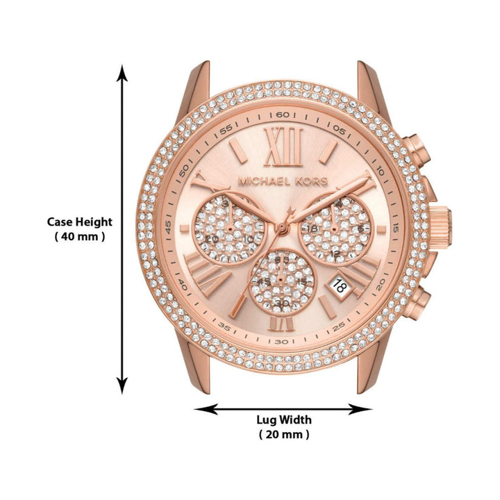 Elegant 40mm Michael Kors Quartz Chronograph Watch for Women