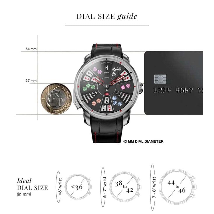 Casino Series Three Card Poker Automatic Men 43 mm LH03