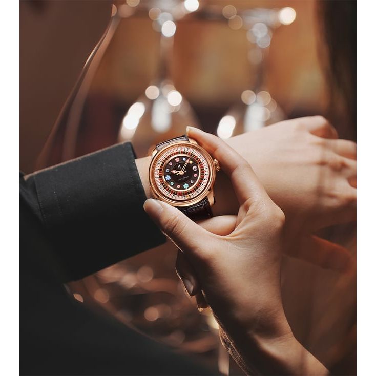Casino Series Poker Roulette Automatic Men 43 mm LH13