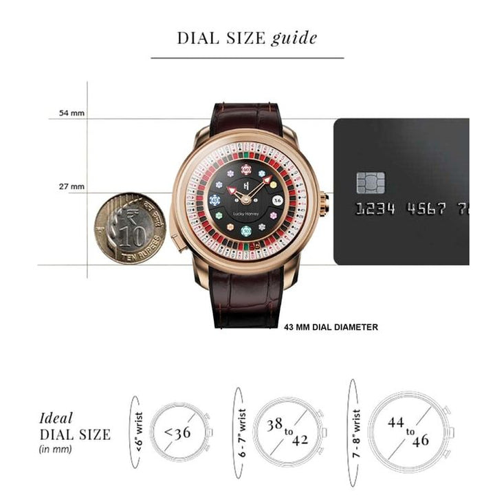 Casino Series Poker Roulette Automatic Men 43 mm LH13