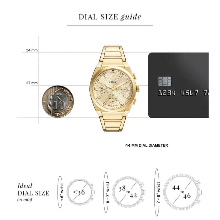 Everett Quartz Chronograph Men 44 mm FS6119