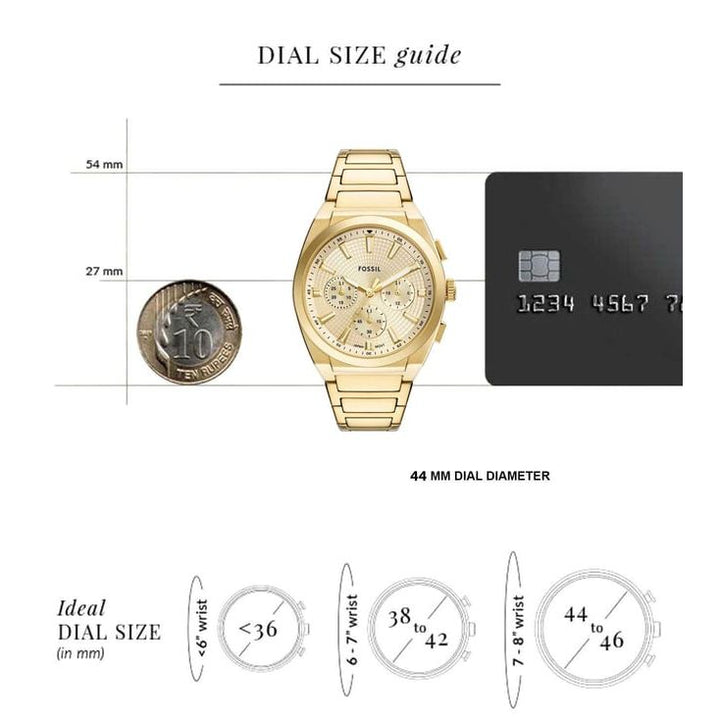 Everett Quartz Chronograph Men 44 mm FS6119