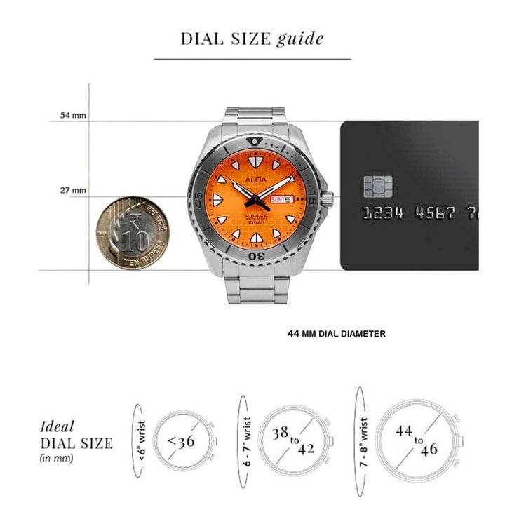 Automatic Orange Men 44.5mm Watch Automatic AL4581X1
