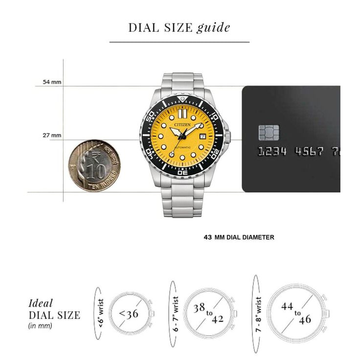 Mechanical Automatic Men 43 mm NJ0170-83Z