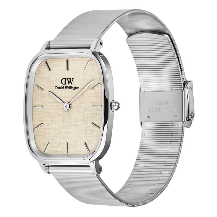 Vintage Beige Cushion Dial Analogue Men Watch - DW00100812K