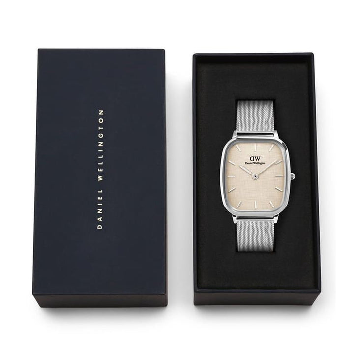 Vintage Beige Cushion Dial Analogue Men Watch - DW00100814K