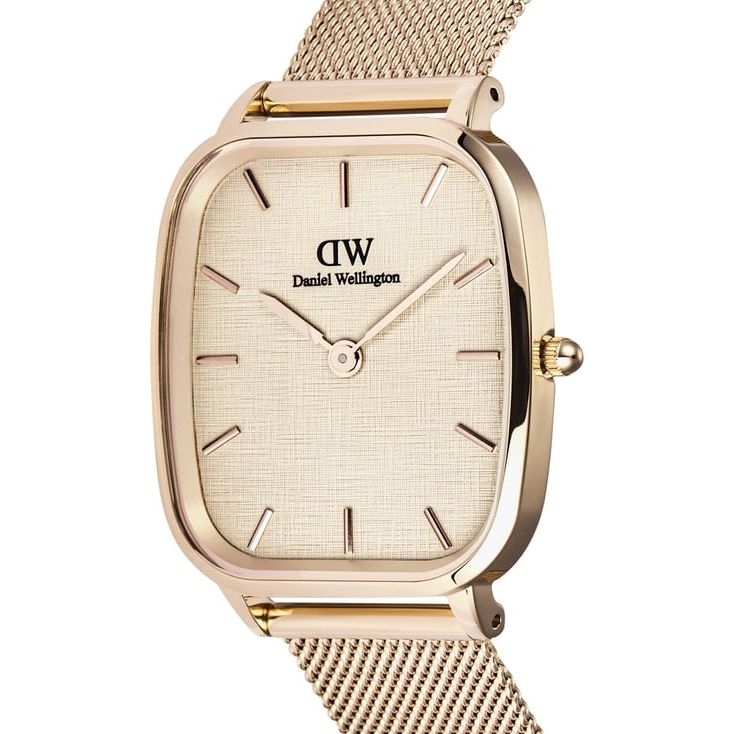 Daniel Wellington Vintage Beige Cushion Dial Analogue Men Watch - DW00100817K