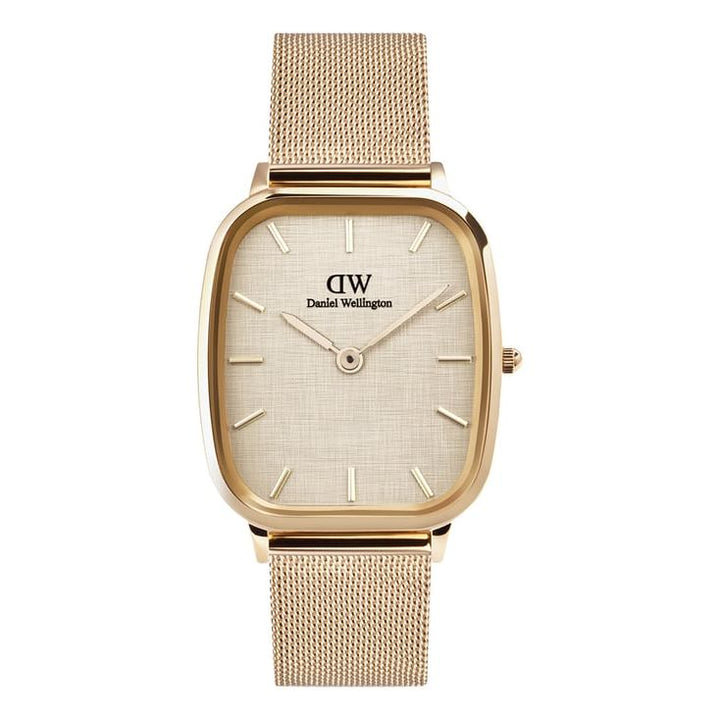 Daniel Wellington Vintage Beige Cushion Dial Analogue Men Watch - DW00100817K