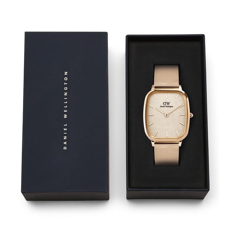 Daniel Wellington Vintage Beige Cushion Dial Analogue Men Watch - DW00100817K