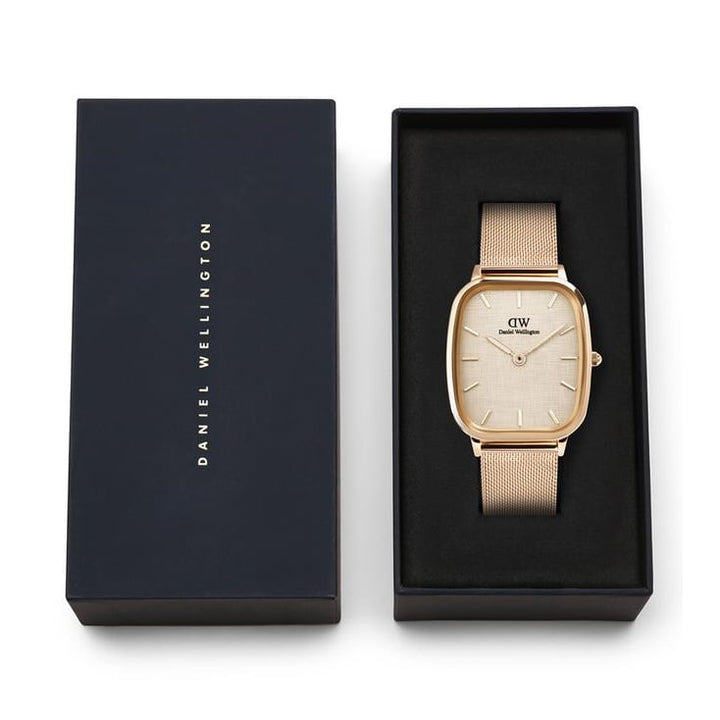 Daniel Wellington Vintage Beige Cushion Dial Analogue Men Watch - DW00100817K