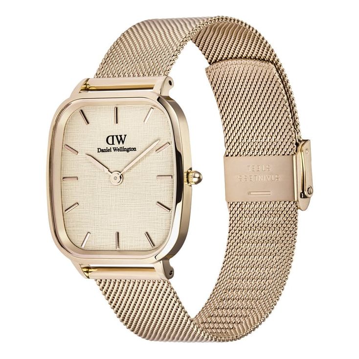 Daniel Wellington Vintage Beige Cushion Dial Analogue Men Watch - DW00100817K
