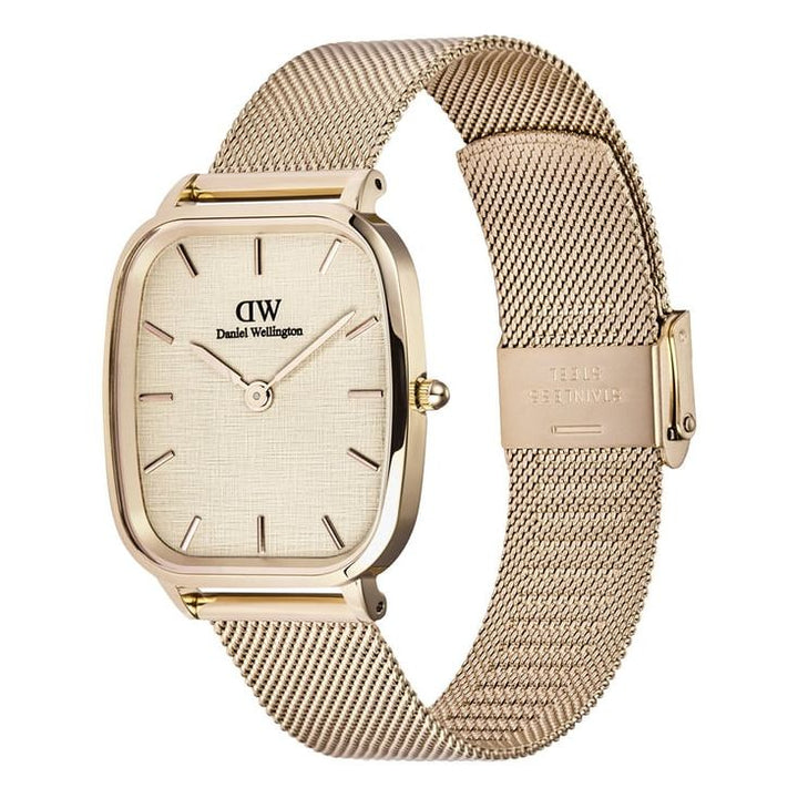 Daniel Wellington Vintage Beige Cushion Dial Analogue Men Watch - DW00100817K