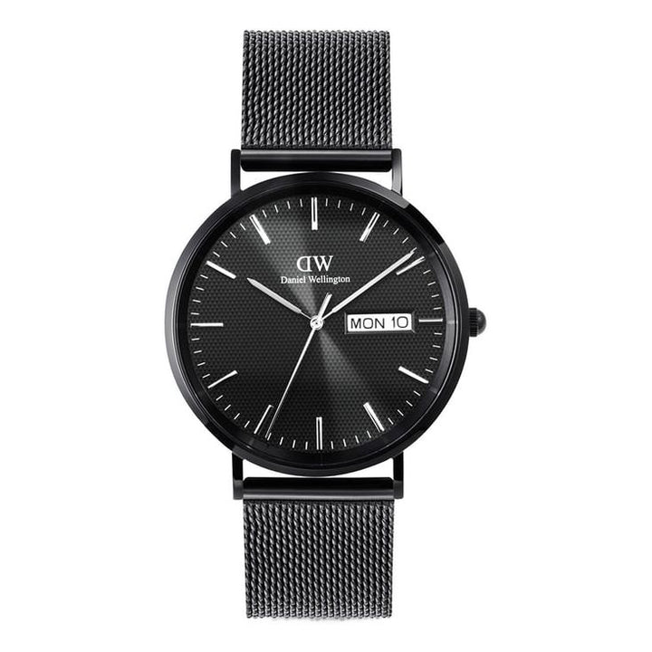 Classic Extension Black Round Dial Analogue Men Watch - DW00100831K